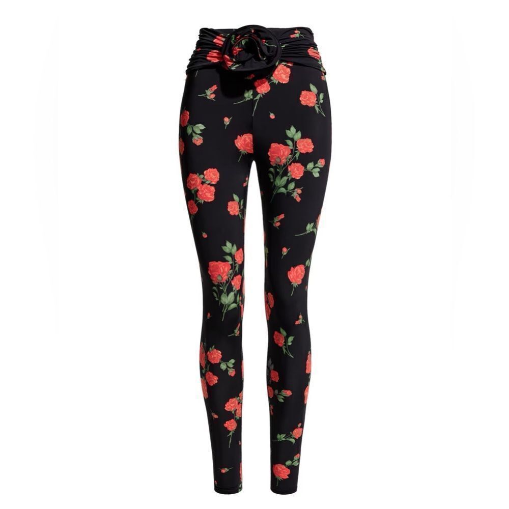 H&M x Magda Butrym Rose-Appliqued Leggings
Black/Roses